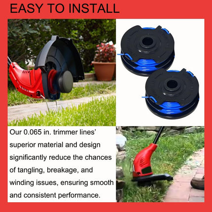 AC41RL3 & AC41RDLB 31104178G Dual Replacement Spool for Homelite UT41112B UT41113 UT41112 UT41120 A13 13 in. 4 Amp String Trimmer, Spools for Portland #62567,62338, 63387