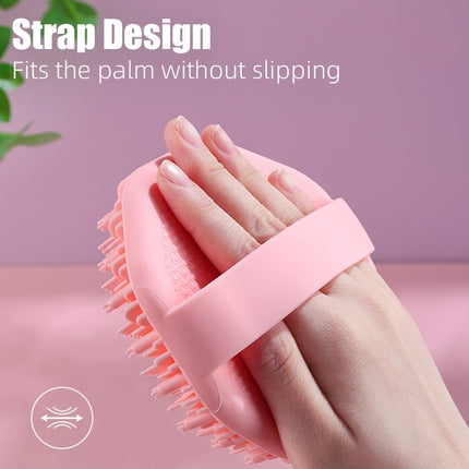 2PCS Scrubbies - Scrubbies The Sud Bud,Silicone Body Scrubber, Exfoliating Body Scrubber for Sensitive Skin, Scrubbies for Body, Silicone Body Brush for Showering, Charcoal (Grey and Black)