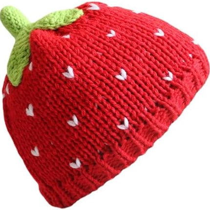 Y2k Beanie for Women Strawberry Crochet Hats Demon Beanies Cute Hat Grunge Emo Slouchy Warm Knitted Hats
