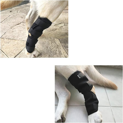 1Pc Canine Dog Hock Joint Support Brace, Adjustable Pet Dog Leg Braces Compression Wrap for Recovery Dog Braces Protect Legs Wounds Injuries for Pain Relief