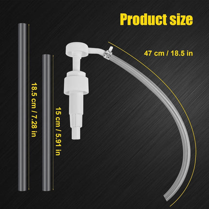 1 Pack Fluid Transfer Pump, Lower Unit Gear Oil Fluid Pump for Quart Bottles Hand Pump Transfers Gear Lube Oil Change for Differential &Transmission Liquid Fits Most Boat and Automotive Car Engines