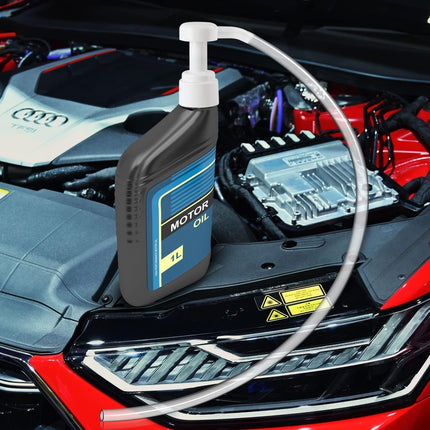 1 Pack Fluid Transfer Pump, Lower Unit Gear Oil Fluid Pump for Quart Bottles Hand Pump Transfers Gear Lube Oil Change for Differential &Transmission Liquid Fits Most Boat and Automotive Car Engines
