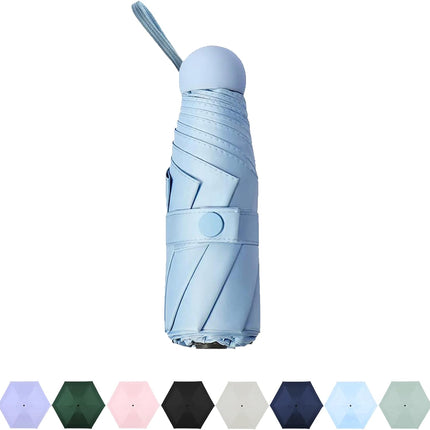 Travel Compact Rain Umbrella Lightweight Portable Folding Umbrella for Car Backpack Purse Men Women
