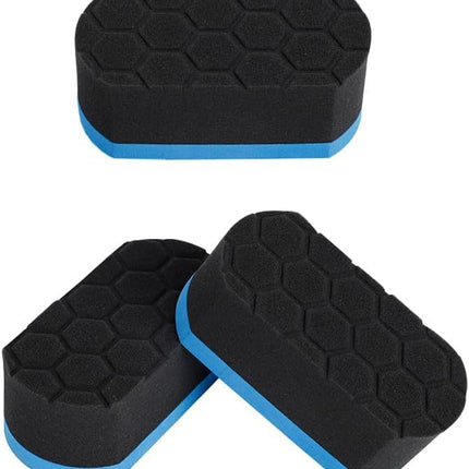 3Pcs Tire Shine/Dressing Applicator Pads Perfect for Using to Apply Tire Shine, Tire Wet, Tire Gel, or Tire Balm, Superior Durable and Reusable Cleaning Foam Sponge