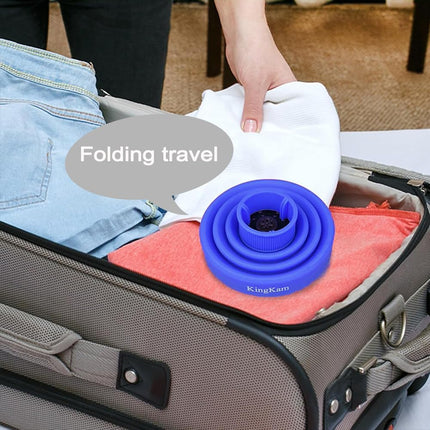 Collapsible Hair Diffuser Attachment - Portable Silicone Diffuser for Curly Hair, Fits 1.57-1.99" Nozzle Dryers, Travel & Salon Use (Green)