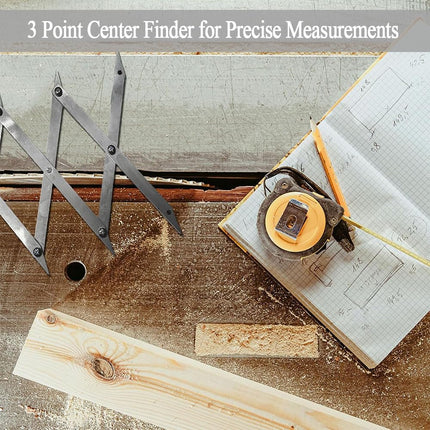 Picket Master Pro 3 Point Center Finder for Precise Measurements – High-Accuracy Center Finding Tool for Welding, Woodworking, Equal Spacing Layout Tool for Welding