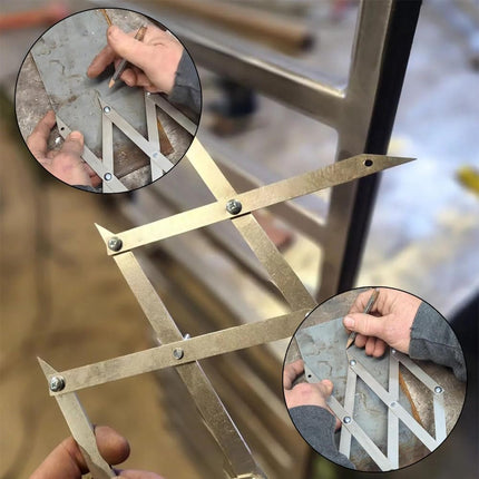 Picket Master Pro 3 Point Center Finder for Precise Measurements – High-Accuracy Center Finding Tool for Welding, Woodworking, Equal Spacing Layout Tool for Welding