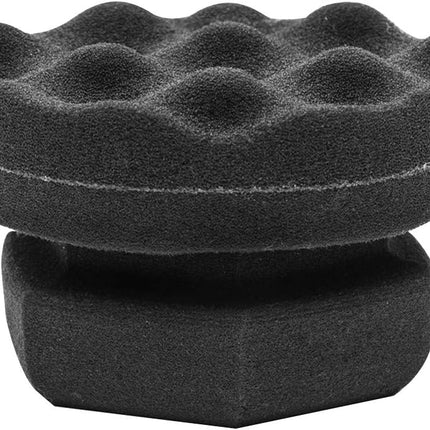 Tire Dressing Shine Applicator (4 Pack), Round Grip Deeper Tire Brush Tire Dressing Applicator Pad Wave Design to Reach Trim Makes Detailing Tires Easier - Durable,Washable,and Reusable
