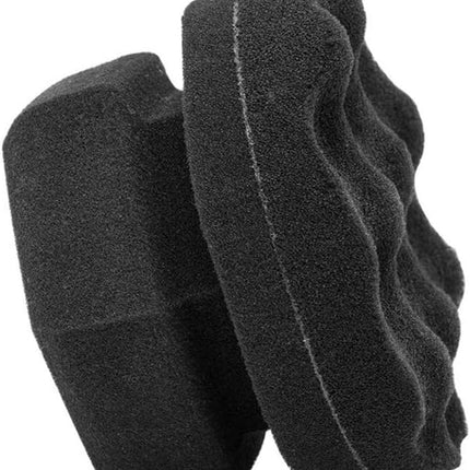 Tire Dressing Shine Applicator (4 Pack), Round Grip Deeper Tire Brush Tire Dressing Applicator Pad Wave Design to Reach Trim Makes Detailing Tires Easier - Durable,Washable,and Reusable