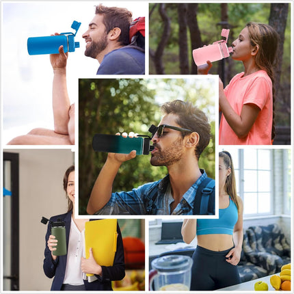 Aurora Spout Lid for Hydro Flask Wide Mouth 12, 16,18,20, 32, 40, 64 OZ Water Bottles Flip Lid for Hydro flask Wide Mouth (Pink, 2Pcs)