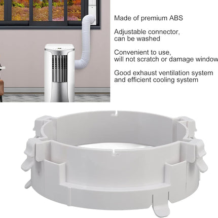 Air Conditioning Exhaust Hose Adapter,Portable Coupler,Portable Number 2 Air Conditioning Pipe Connector,Exhaust Hose Connector,Household Air Conditioner Accessories(5.91x5.91inch)
