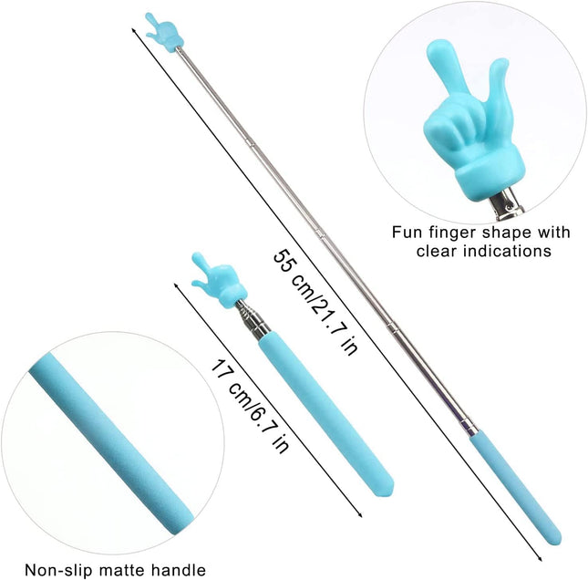 4 Pcs Telescopic Teachers Pointer Extendable Whiteboard Finger Pointer Stick Mini Retractable – product detail