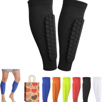Shin Guards for Soccer, Lightweight Shin Pads for Kids Youth & Adult - Football Shin Defender Protective Gear, Comfortable Breathable Leg Guards