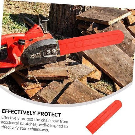 1 Pcs Plastic Durable Chain Saw Bar Protective Cover, Chainsaw Protective Scabbard Guard 12" 16" 18" 20" Chainsaw Chain Cover Protects Guard Against Accidental, for Chainsaw Accessories Replacement