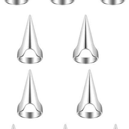 10 pcs Hair Parting Ring Alloy Beard Braiding Silver, Hair Selection Tool, Hair Coloring,Hair Finger Parting Tool, Hair Parting Tool Finger Pinky Parting Tool for Braids Selecting Tool Sectioning Ring parting Ring, Alloy Durable Dreadlocks Braids Selectin