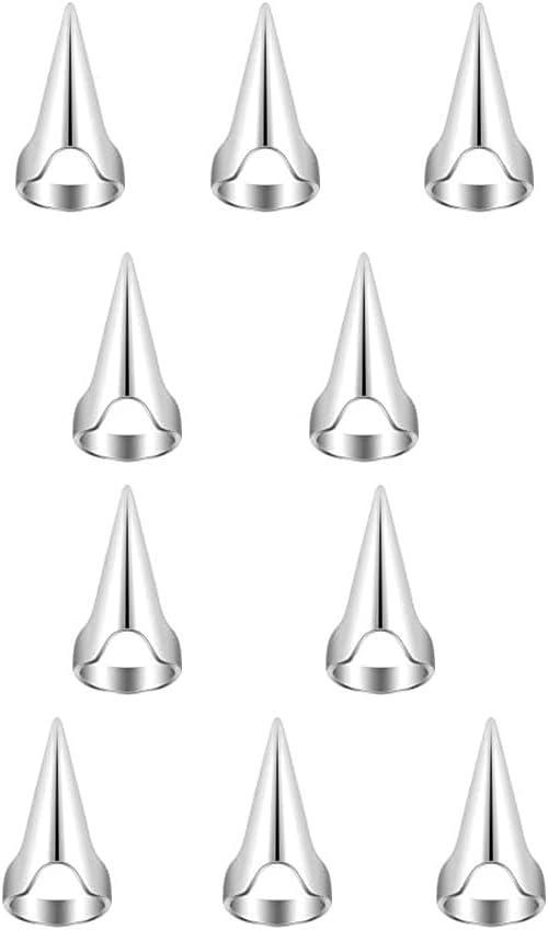 10 pcs Hair Parting Ring Alloy Beard Braiding Silver Hair Selection Tool Coloring V1259-DP01-A-4310