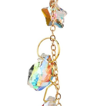 Crystal Butterfly Sun Catcher Window Hanging Decoration Rainbow Maker, Car Mirror Hanging Accessories, Rear View Mirror Hanging Décor