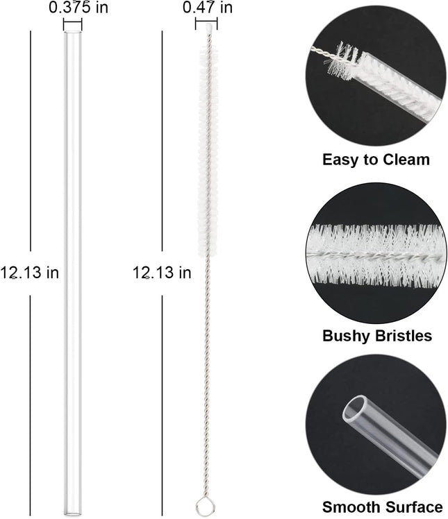 10 Pack Straw Replacement for Stanley 40 oz 64 Adventure Quencher Travel Tumbler Cup Reusable Straws with – product detail