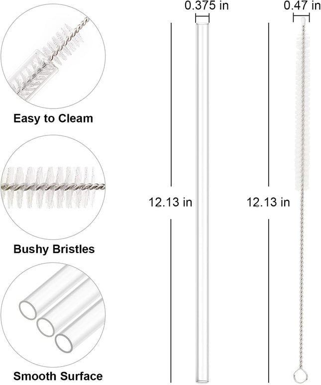 Replacement Straw Compatible with Stanley 40 oz Cup Tumbler 6 Pack Straws Cleaning Brush for Adventure – product detail
