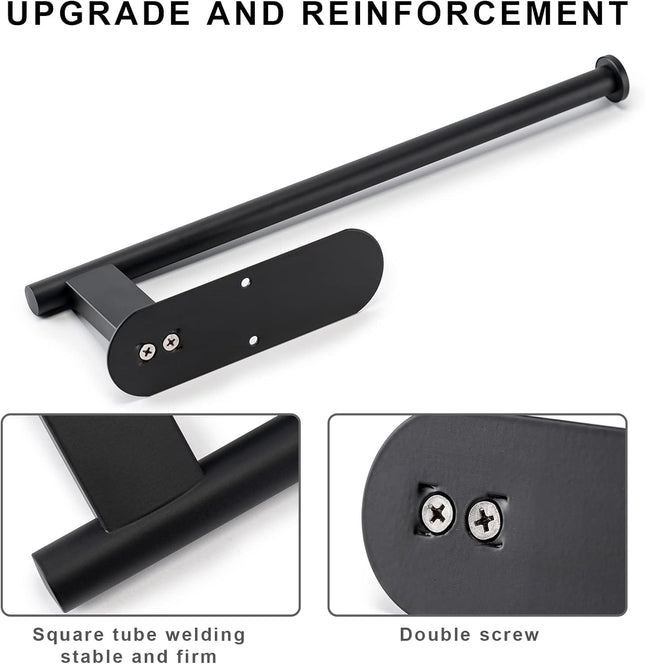 Paper Towel Holder Upgrade SUS304 Stainless Steel Holder Under Cabinet Bend-Resistant Self-Adhesive or – product detail