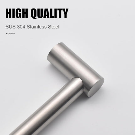 Towel Bar - Adjustable 304 Stainless Steel Holder for Bathroom (11.8inch-22.6inch) Sturdy and Rustproof Wall Mounted Rack Accessories, Silver… Silver