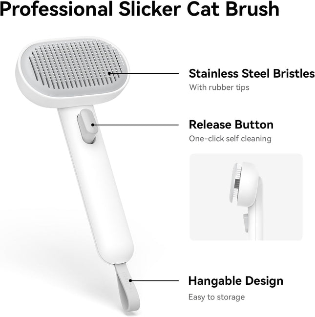 Cat Brush for Shedding Brushes Indoor Cats Long or Short Haired Grooming Comb Kitten Rabbit Massage – product detail