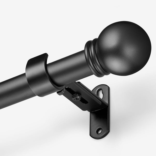 Curtain Rods for Windows 16 to 48 Inches Rod Max Adjustable Length of 60 IN 1 Diameter Drapery Round