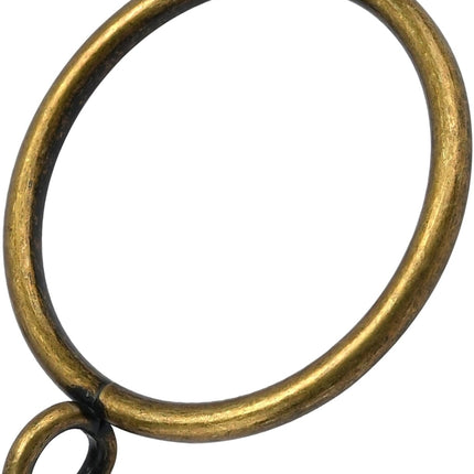44 Pack Curtain Rings with Eyelets, Metal Drapery for Pinch Pleat Curtains, Drape Ring 1.5 Inch I D, Fits Up to 1.2 in Rod (Bronze) Antique Bronze -