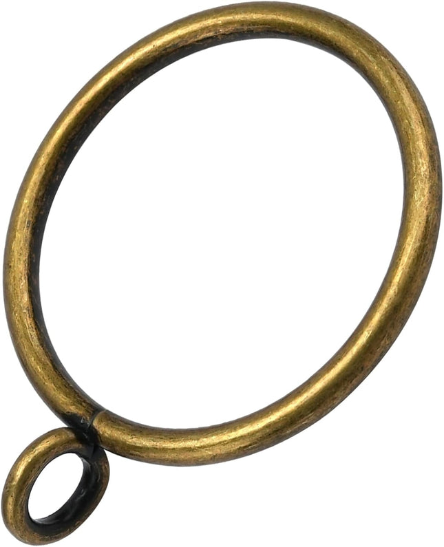 44 Pack Curtain Rings with Eyelets Metal Drapery for Pinch Pleat Curtains Drape Ring 1.5 Inch I D Fits Up
