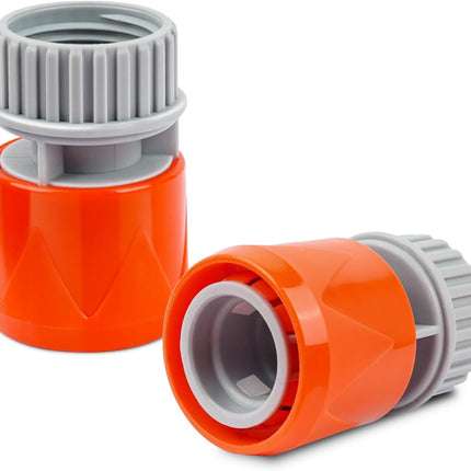 2 Pieces Plastic Garden Hose Connector, Quick Coupler 3/4"GHT Female for Pool Vacuum Jet Underwater Cleaner & Leaf -