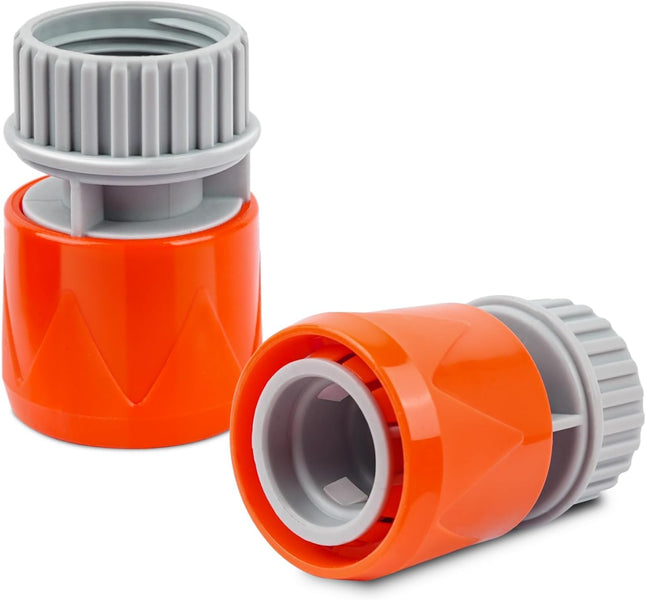 2 Pieces Plastic Garden Hose Connector Quick Coupler 3/4 GHT Female for Pool Vacuum Jet Underwater Cleaner