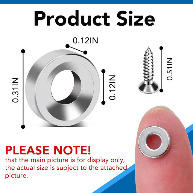 Small Round Magnets with Holes 60 Pack Cabinet for Doors Drawers Rare Earth Refrigerator Magnet Fridge – product detail