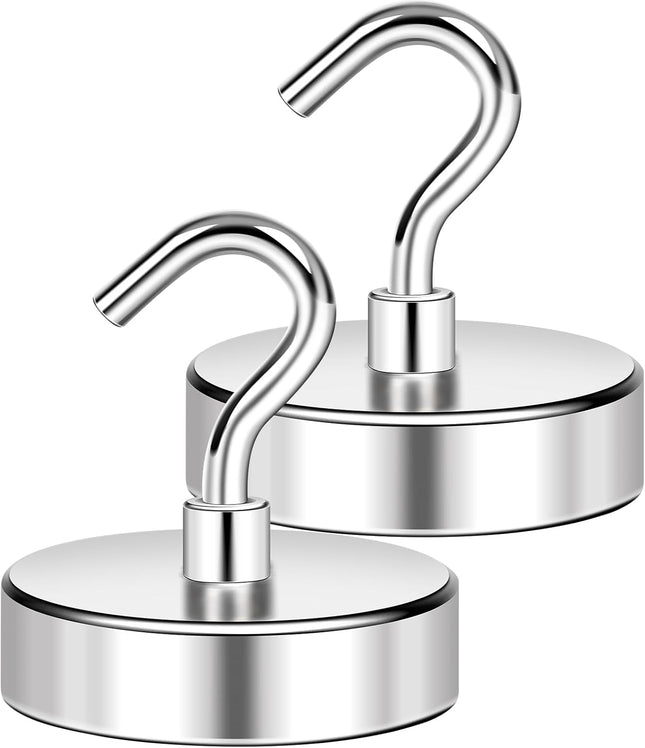 150LBS Magnetic Hooks Strong Magnet Hooks for Hanging Heavy Duty Neodymium Magnets with V1259-DP01-A-4375