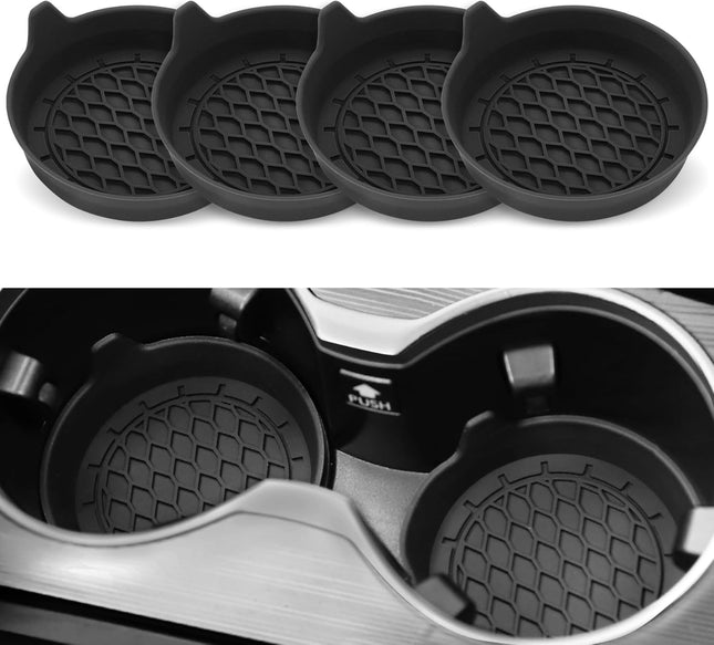 Car Cup Holder Coaster Silicone Insert Universal Non-Slip Holders Accessories Interior for Women and Man