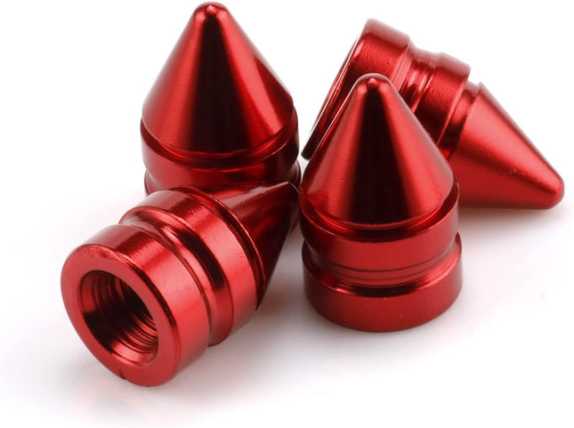 Car Tire Valve Caps 4 Pieces of Universal Aluminum Alloy Trim Accessories Dust Covers for Cars Trucks SUVs
