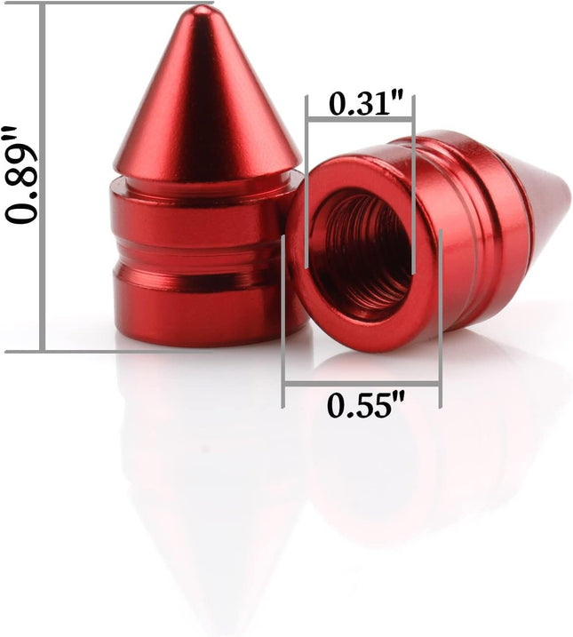 Car Tire Valve Caps 4 Pieces of Universal Aluminum Alloy Trim Accessories Dust Covers for Cars Trucks SUVs – product detail