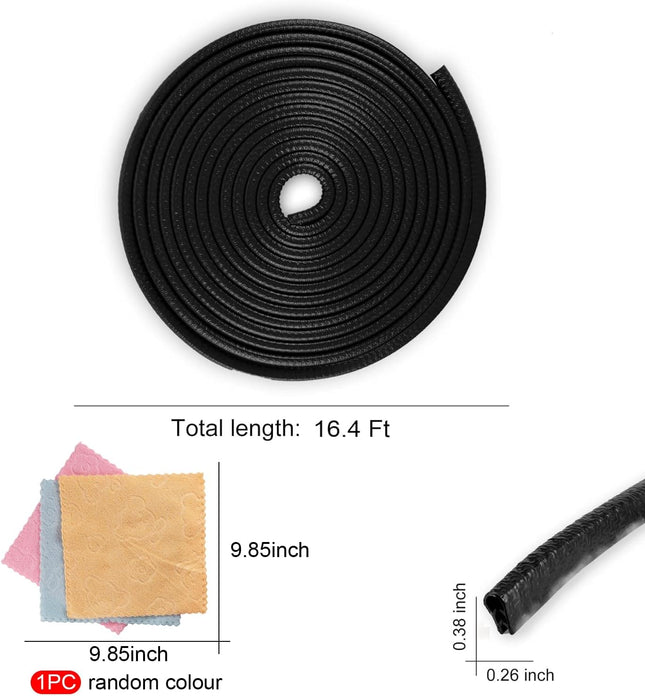 16.4Ft (5M) Car Door Edge Guard No Glue Entry Guard Protective Strip Rubber Trim Protector – product detail