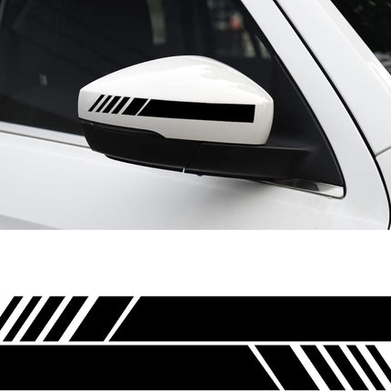 Car Exterior Accessories Rear View Mirror Stickers Decor Body Sticker Vinyl 4pcs (Black) Black -