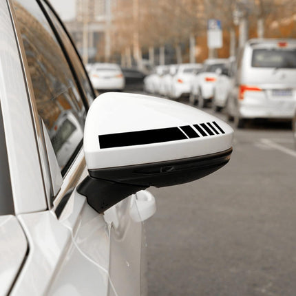 Car Exterior Accessories Rear View Mirror Stickers Decor Body Sticker Vinyl 4pcs (Black) Black -