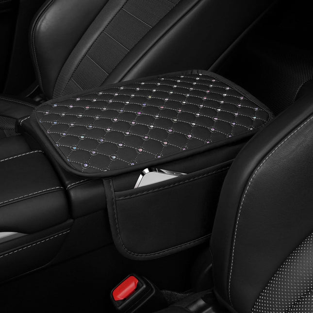 Bling Center Console Arm Rest Cover for Car Middle Armrest Storage Box Cover Interior Car Accessories – product detail