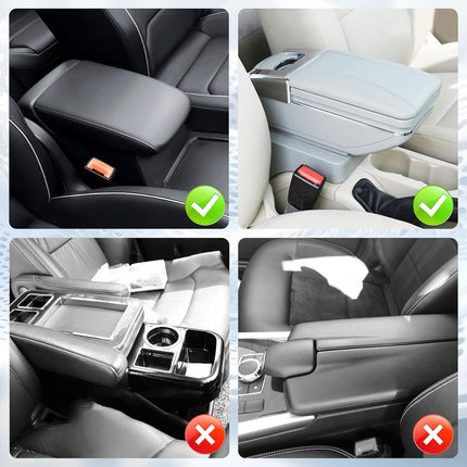 Bling Center Console Arm Rest Cover for Car, Middle Armrest Storage Box Cover, Interior Car Accessories Women and Man Gifts Sets (Black) black -