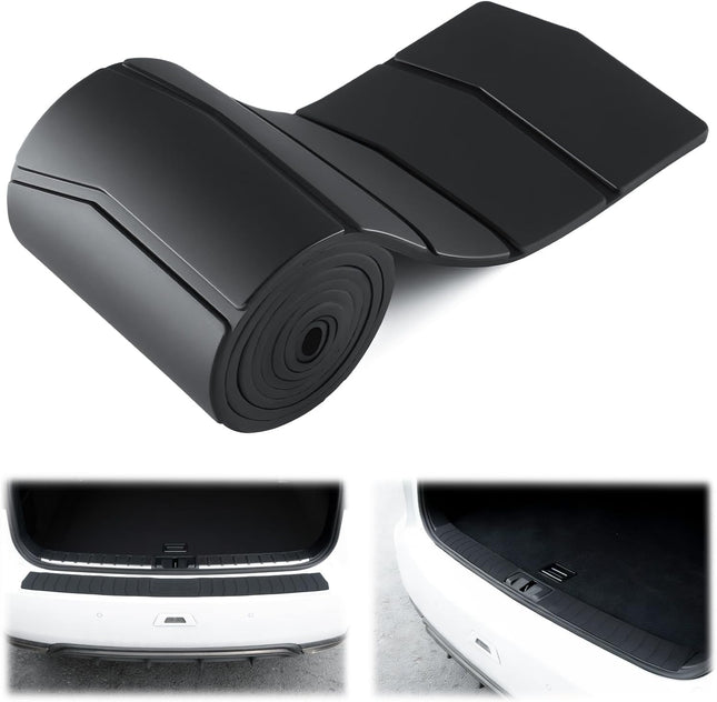 Car Rear Bumper Protector 41.5inch x3.6inch Car/SUV/Trunk Universal Rubber Anti-Scratch Trunk Exterior