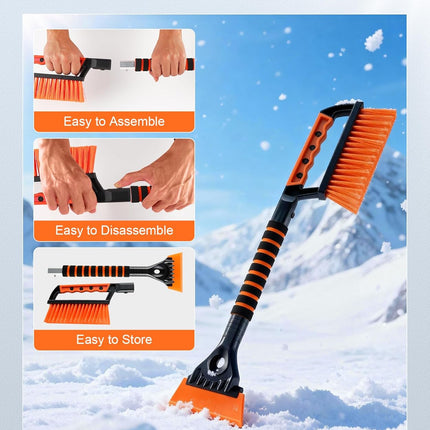 Ice Scraper and Snow Brush for Car Windshield, Car, Winter Necessities, Multi Functional Removal Tools, Accessories Gift Women Man (Enhanced) - Enhanced version