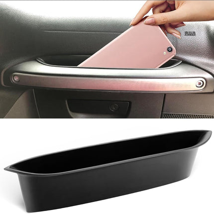 Passenger Storage Tray Organizer Grab Handle Box Compatible with 2011-2017 Jeep Wrangler JK JKU, Accessories, Car Interior Black -