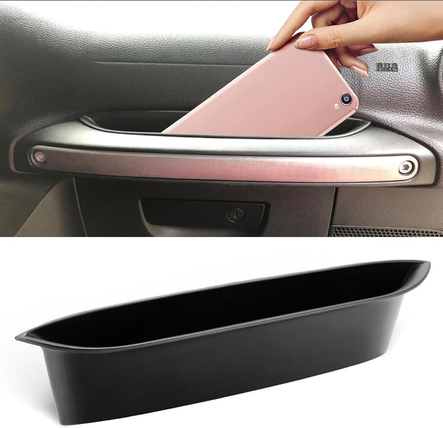 Passenger Storage Tray Organizer Grab Handle Box Compatible with 2011-2017 Jeep Wrangler JK JKU Accessories