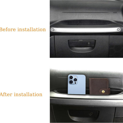 Passenger Storage Tray Organizer Grab Handle Box Compatible with 2011-2017 Jeep Wrangler JK JKU, Accessories, Car Interior Black -