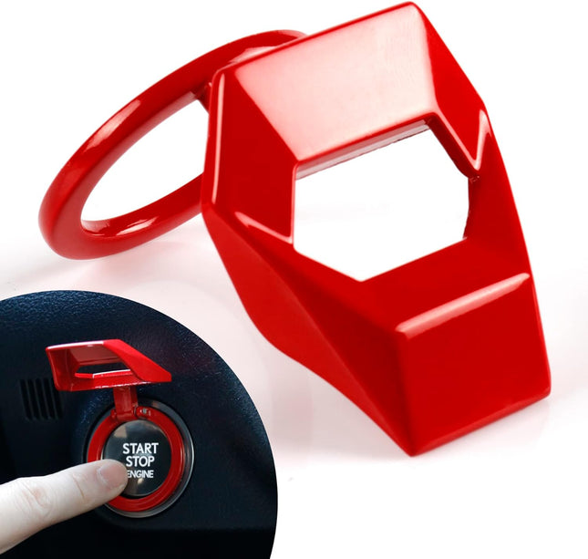Universal Engine Start Stop Button Cover Car Power Control Zinc Alloy Trim One Cover Interior Accessoriesï1