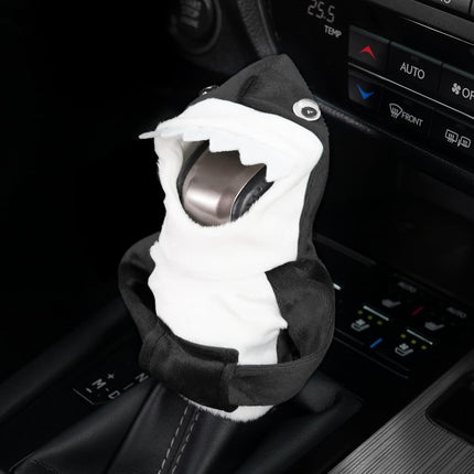 Car Gear Shift Cover, Universal Hoodie, Cute Shark Cover for Knob Protection, Automotive Interior Gadgets, Accessories Women and Man Gifts Black -