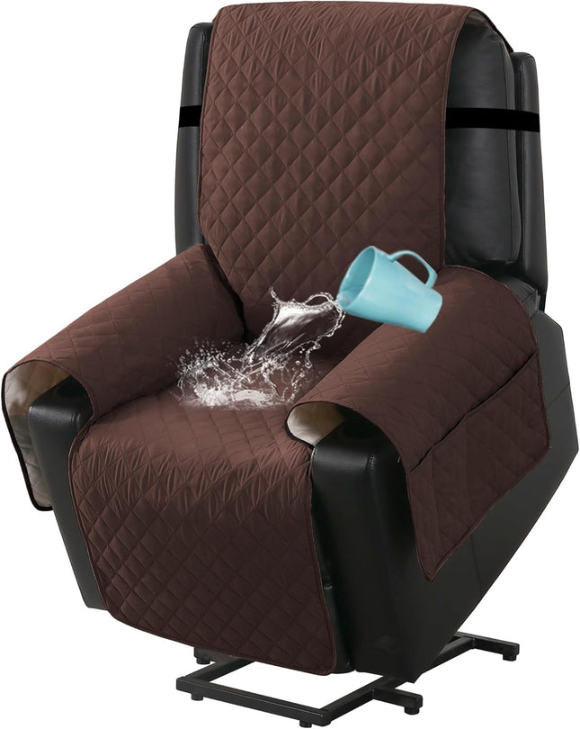 100 Percent Waterproof Power Lift Recliner Chair Cover Non Slip Electric Covers for with Pocket Large