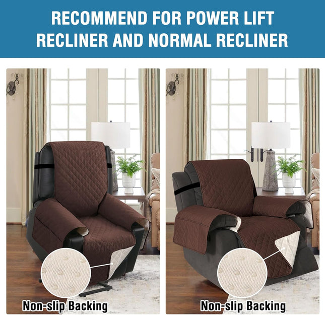 100 Percent Waterproof Power Lift Recliner Chair Cover Non Slip Electric Covers for with Pocket Large – product detail
